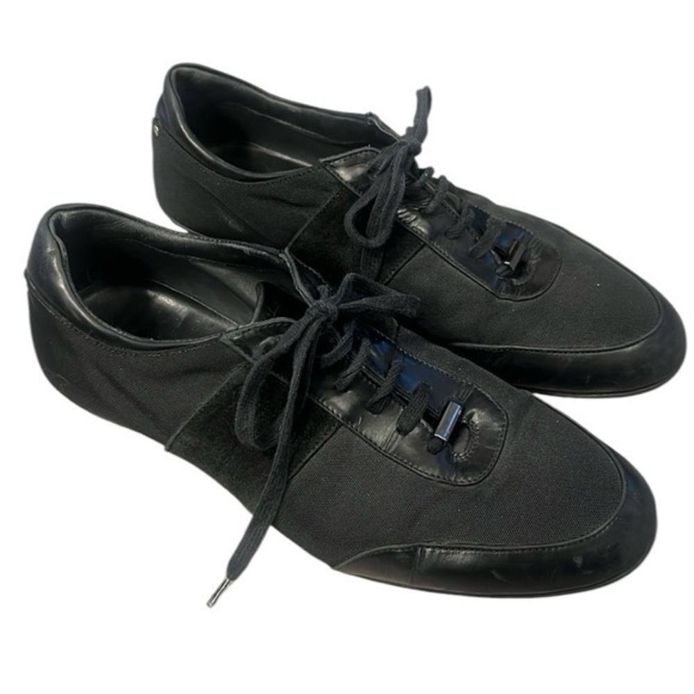 Porsche Design Black Suede and Mesh Sneaker in size 8